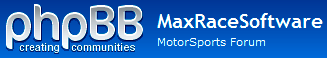 MaxRaceSoftware MotorSports Forum